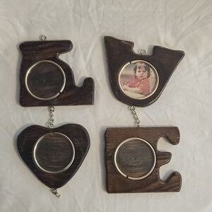 Vtg 70s And 80s Wooden Hanging Picture Frame Spells Love